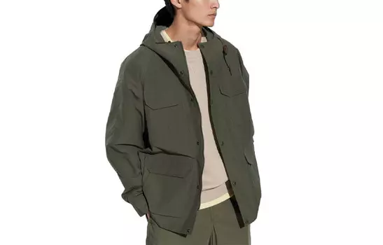 Куртка унисекс Mountain Rock Uniqlo, 56 оливковый