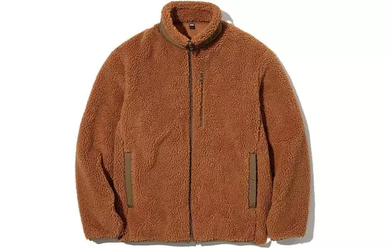 Куртка унисекс оранжево-коричневая Uniqlo, оранжевый
