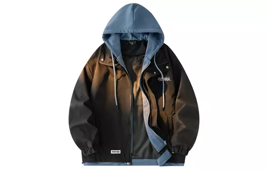 Куртка унисекс Paefa, Голубой павлин с абрикосом