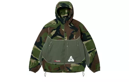 Куртка унисекс Palace Polartec 3M с капюшоном, зеленый