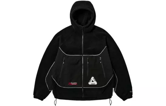 Куртка унисекс Palace Polartec 3M с капюшоном, черный