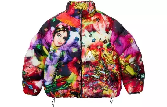 Куртка унисекс Palace Ripstop Puffa с принтом, красный / розовый / синий