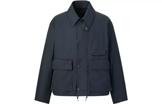 Утилитарная короткая куртка UNIQLO Unisex, 67 синий