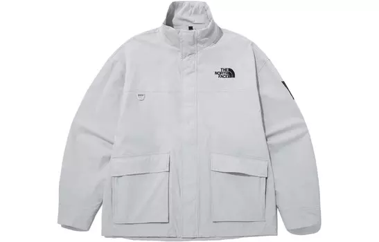 Куртка унисекс серая The North Face, серый