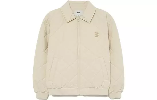 Куртка унисекс светло-бежевая Mlb