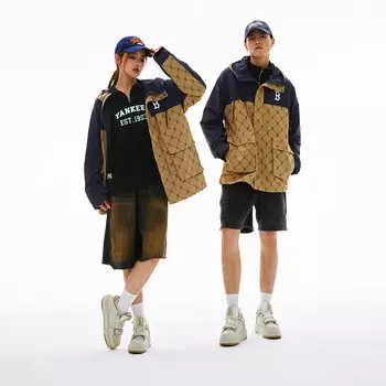 Куртка унисекс темно-коричневый Mlb