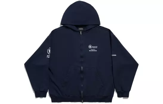 Куртка унисекс темно-синяя Balenciaga, темно-синий