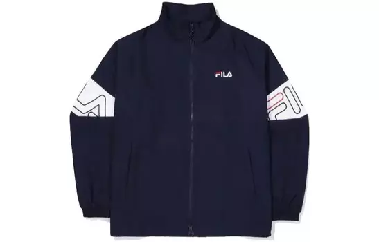 Куртка унисекс темно-синяя Fila, темно-синий