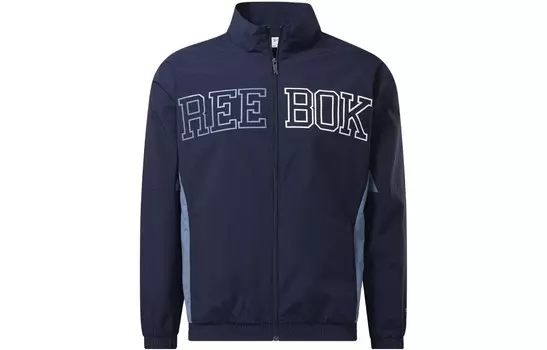 Куртка унисекс темно-синяя Reebok, темно-синий