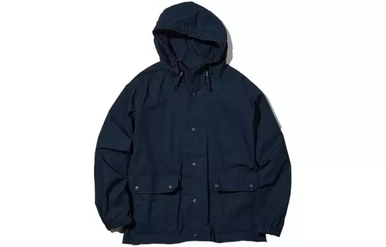 Куртка унисекс темно-синяя Uniqlo, темно-синий