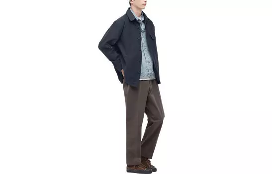 Куртка-рубашка Оверсайз Uniqlo Unisex, 69 темно-синий