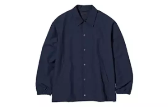 Куртка унисекс темно-синяя Uniqlo, темно-синий