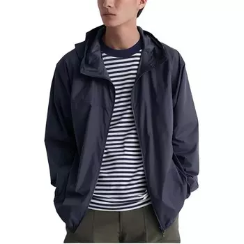 Куртка унисекс темно-синяя Uniqlo, темно-синий