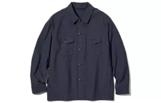 Куртка-рубашка Uniqlo (Jersey) Unisex, 69 темно-синий