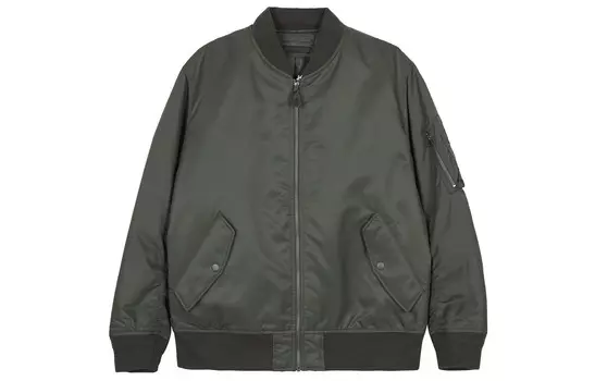 Куртка-бомбер MA-1 Uniqlo Unisex, 57 оливковый
