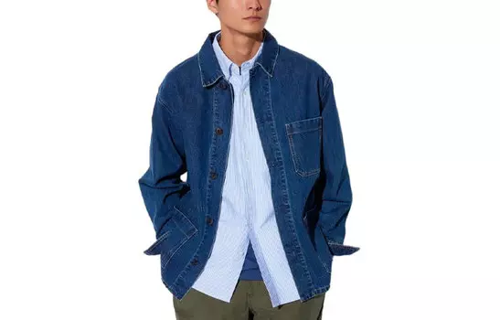 Куртка UNIQLO джинсовая Unisex, 67 синий