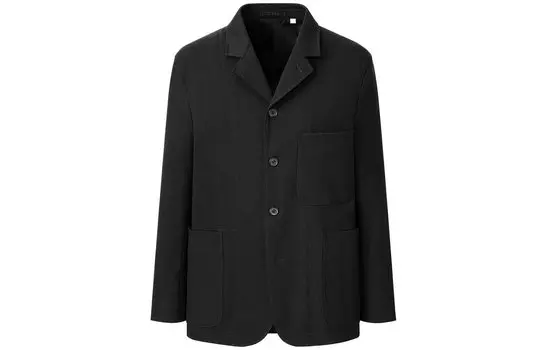 Фланелевый пиджак UNIQLO Unisex, 09 черный