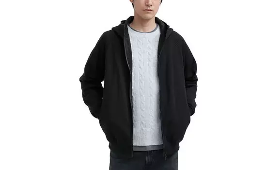 олстовка Uniqlo Heattech с подкладкой Unisex, 09 черный
