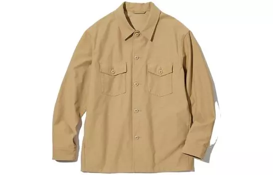 Куртка-рубашка Uniqlo (Jersey) Unisex, 34 коричневый