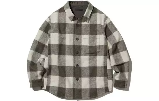 Куртка-рубашка Unisex Uniqlo Overshirt Jacket, 37 коричневый