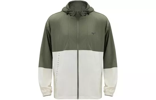 Куртка унисекс винтажная зеленый Mizuno