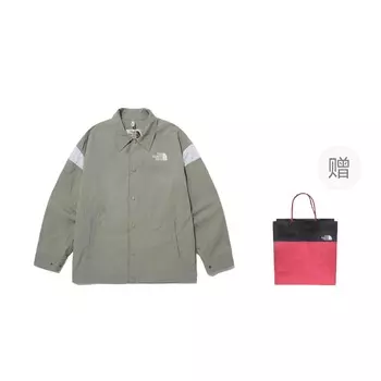 Куртка унисекс зеленый подарочная сумка в комплекте The North Face