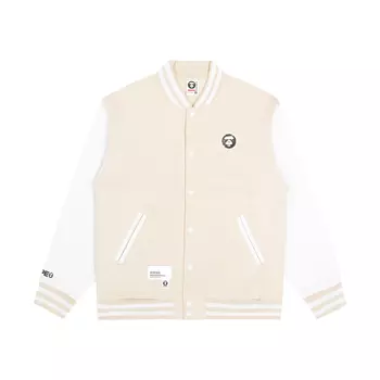 Куртка-университет с логотипом Moonface от *A Bathing APE Aape, Black BKX