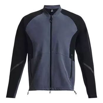 Куртка unstoppable bomber jacket 'black grey' Under Armour, черный