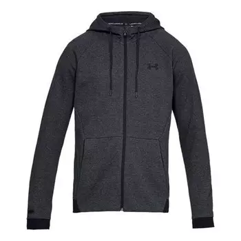 Куртка unstoppable doubleknit full zip jacket 'black' Under Armour, черный