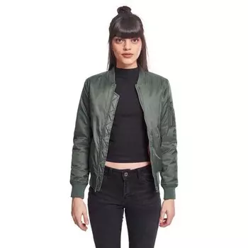 Куртка Urban Classics Basic Bomber, зеленый