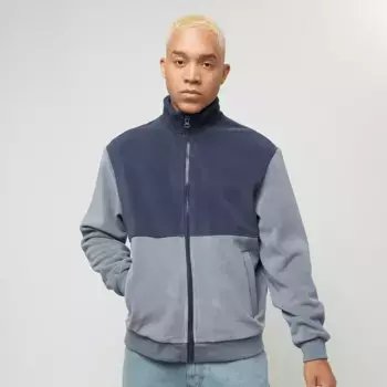 Куртка Urban Classics Colour Block Polar Fleece Jacket, синий