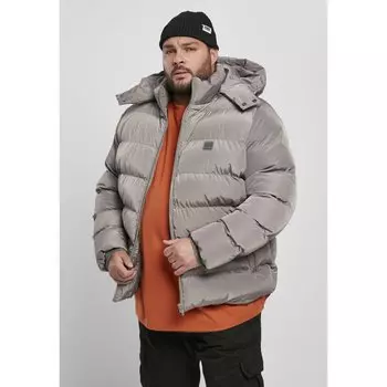 Куртка Urban Classics Hooded Puffer, серый