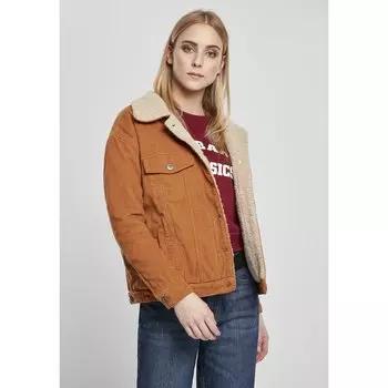 Куртка Urban Classics Oversize Sherpa Corduroy, оранжевый