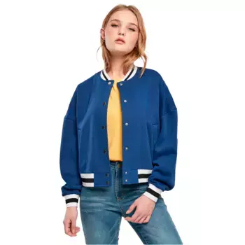 Куртка Urban Classics Oversized College bomber, синий