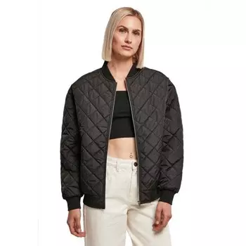 Куртка Urban Classics Oversized Diamond Quilted Bomber, черный