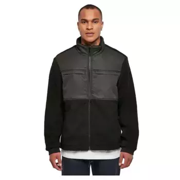 Куртка Urban Classics Patched Sherpa, черный