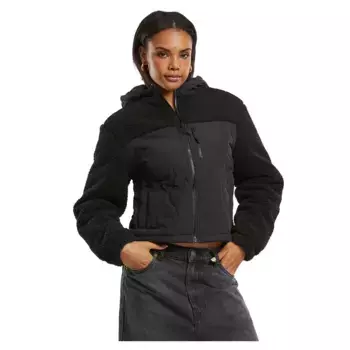 Куртка Urban Classics Sherpa Crinkle Nylon Mix, черный