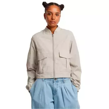 Куртка Urban Classics Short Crinkle Nylon, бежевый