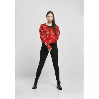 Куртка Urban Classics Short Oversized Christmas-Big, красный