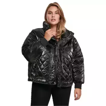 Куртка Urban Classics Vanish Oversized Diamond Quilt, черный