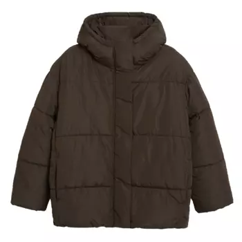 Куртка утепленная H&amp;M x Monki Oversized With Hood, коричневый