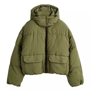 Куртка утепленная H&M, хаки (Размер M)