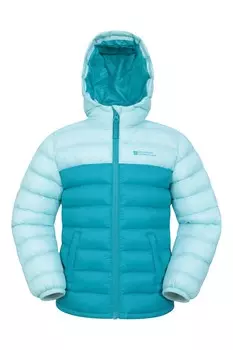 Куртка утепленная Mountain Warehouse с капюшоном, бирюзовый