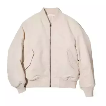 Куртка утепленная Uniqlo Ma-1 Unisex, 01 молочно-белый