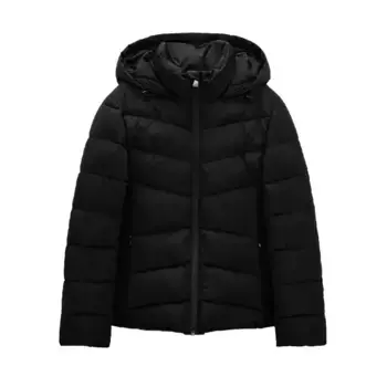 Куртка утепленная Zara Hooded, черный