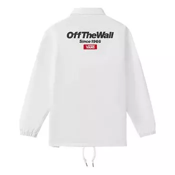 Куртка Vans Back Alphabet Logo Printing Jacket Couple Style White VN0A489UWHT, белый