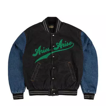 Куртка varsity denim jacket Aries, мультиколор