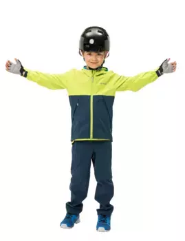 Куртка VAUDE из софтшелла "KIDS MOAB STRETCH JACKET", с капюшоном, зеленый