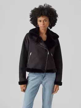 Куртка Vero Moda Kunstlederjacke Peggy, черный