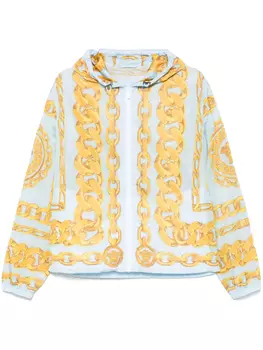 Куртка Versace Medusa Chains с принтом, синий